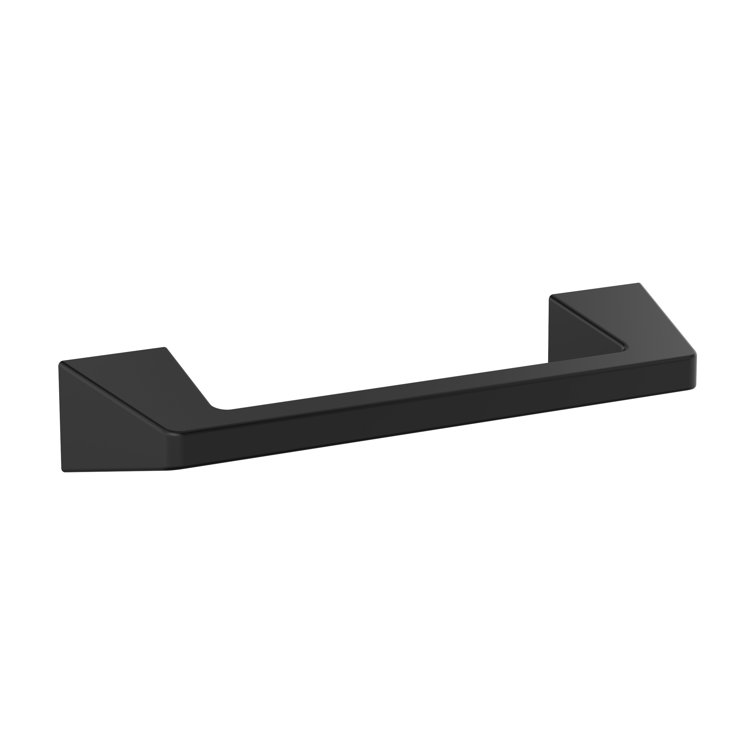 Matte Black Geometric Wall Mounted Towel Bar