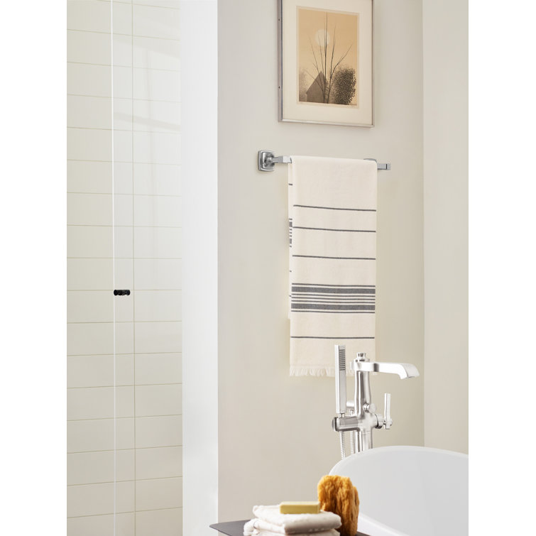 Polished Nickel Wall Mounted Towel Bar 20.25"