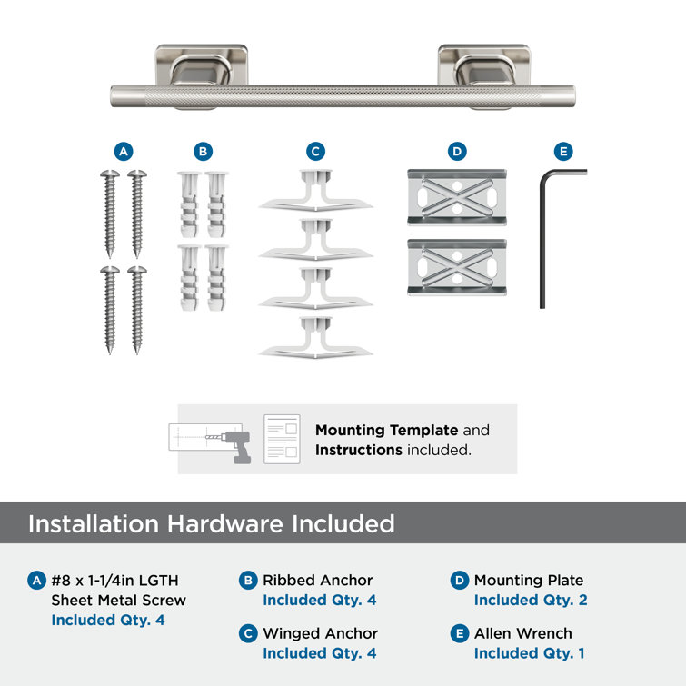 Polished Nickel Wall Mounted Towel Bar