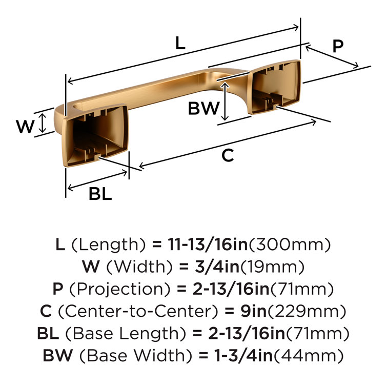 Champagne Bronze Wall Mounted Towel Bar