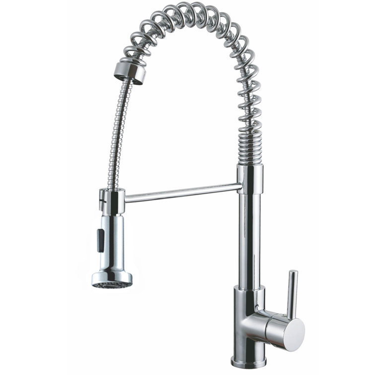 Luxurious Chrome Pull-Out Spray Kitchen Faucet with Stainless Steel