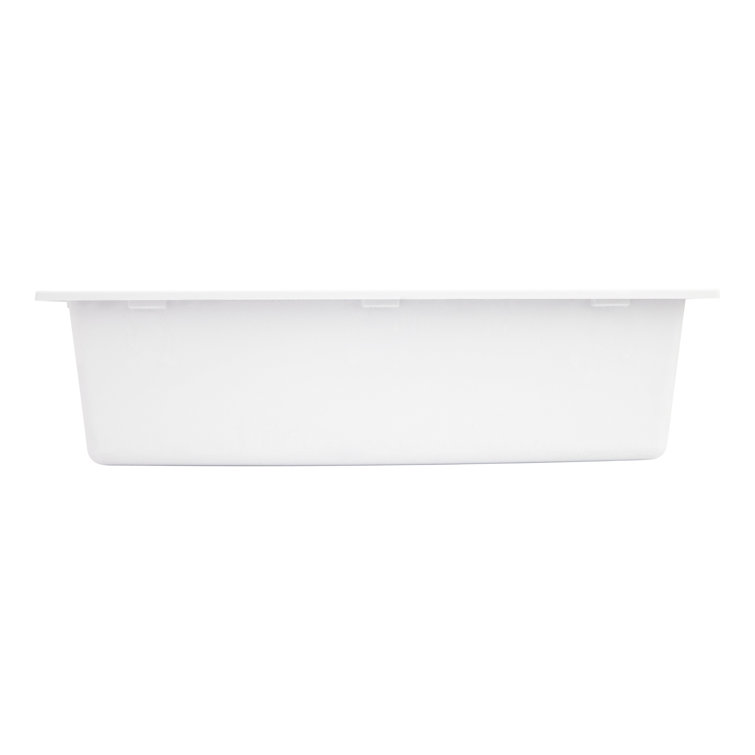 Holcomb 30" White Granite Composite Drop-In Kitchen Sink