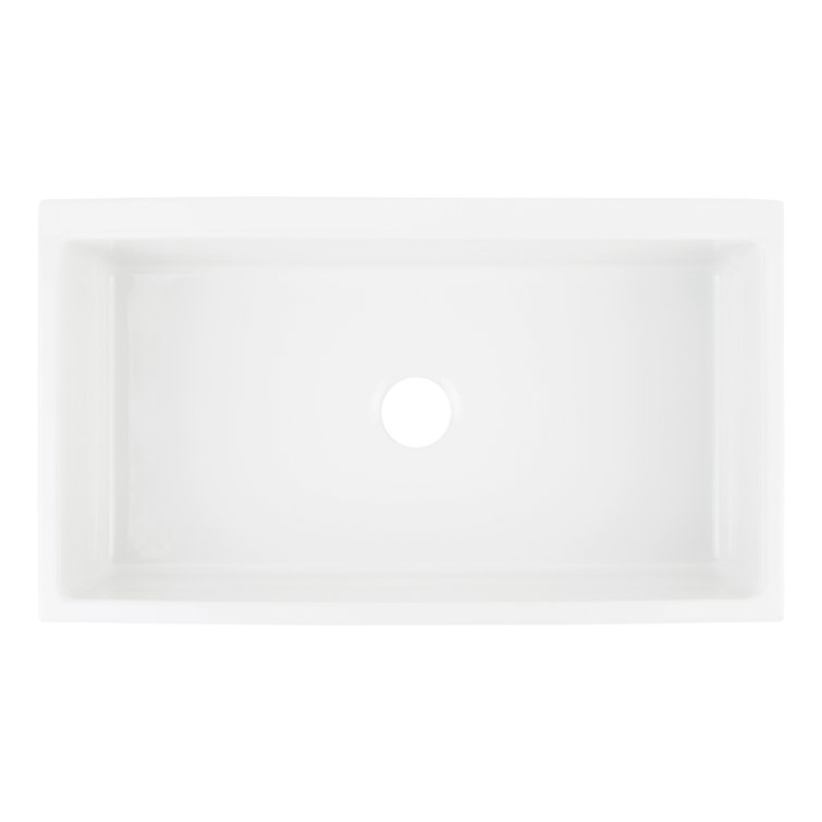 Gallo 36'' White Fireclay Farmhouse Apron Kitchen Sink