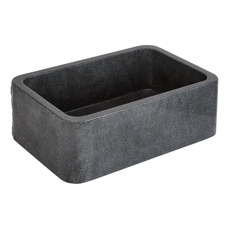 Blue Gray Granite 33" Farmhouse Apron Kitchen Sink