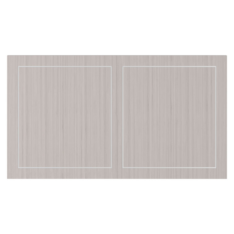 Mist White Extendable Rectangular Dining Table with Faux Stone Base