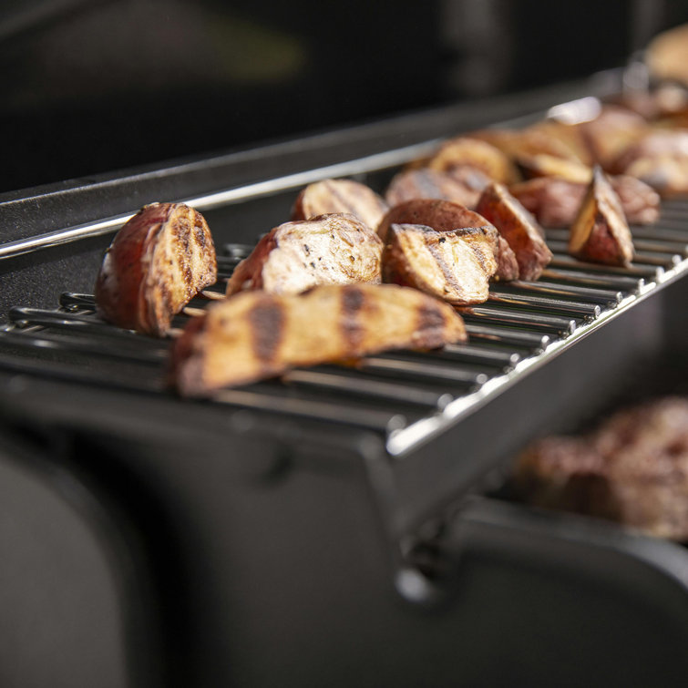 Genesis E-315 Black Liquid Propane Gas Grill with Side Tables