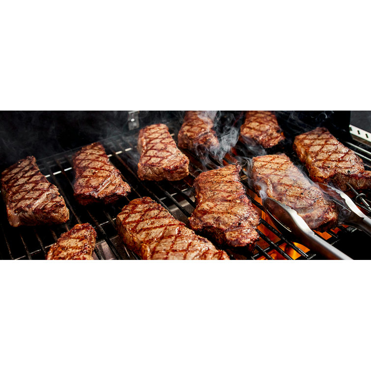 Black Digital Freestanding Wood Pellet Grill with Rotisserie