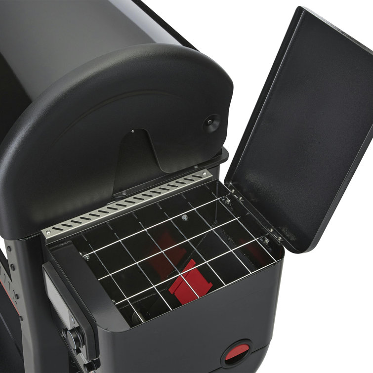 Black Digital Freestanding Wood Pellet Grill with Rotisserie