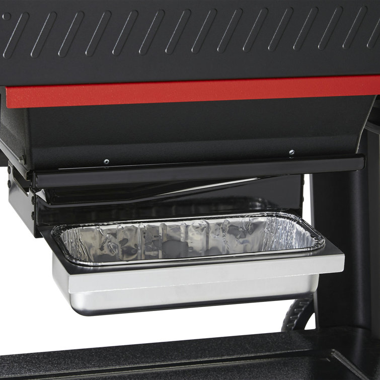 Black Digital Freestanding Wood Pellet Grill with Rotisserie