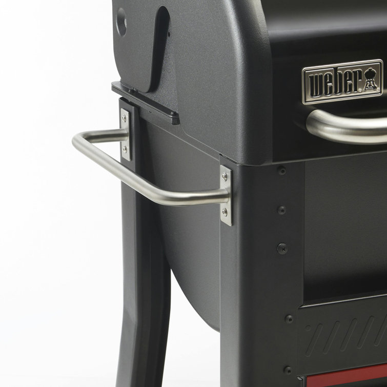 Black Digital Freestanding Wood Pellet Grill with Rotisserie