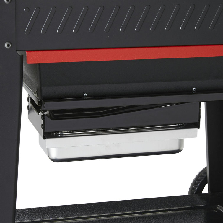 Black Digital Freestanding Wood Pellet Grill with Rotisserie