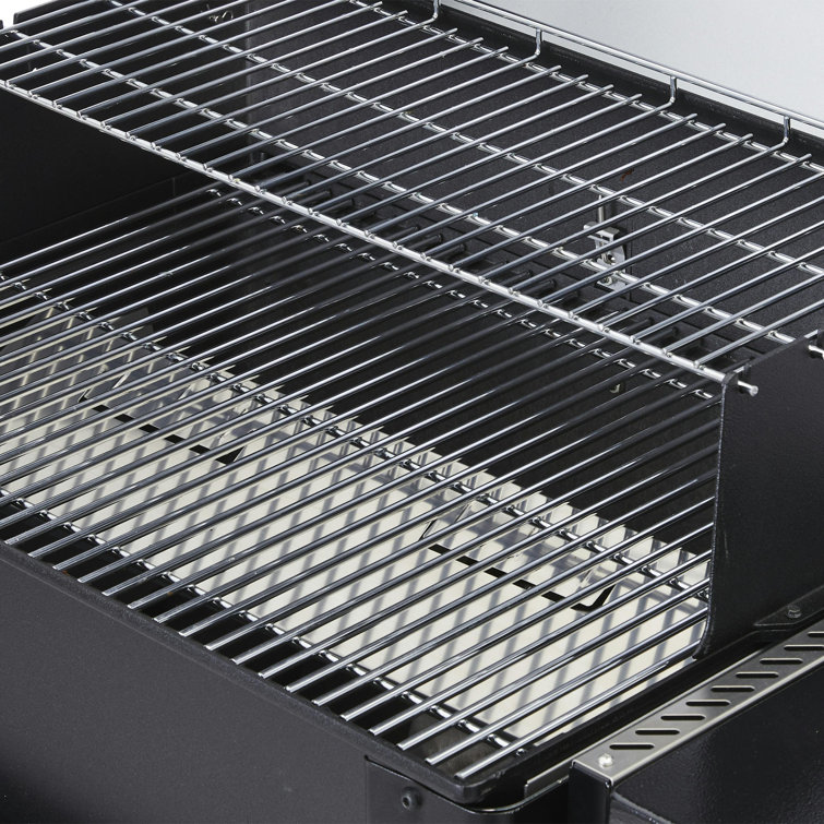 Black Digital Freestanding Wood Pellet Grill with Rotisserie