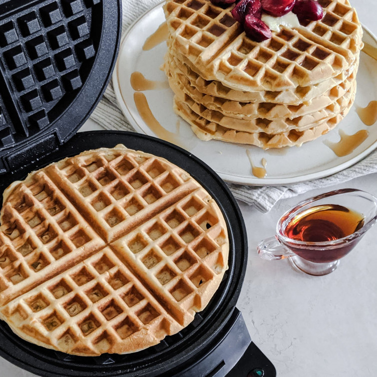 Stainless Steel Adjustable Temperature Round Waffle Maker