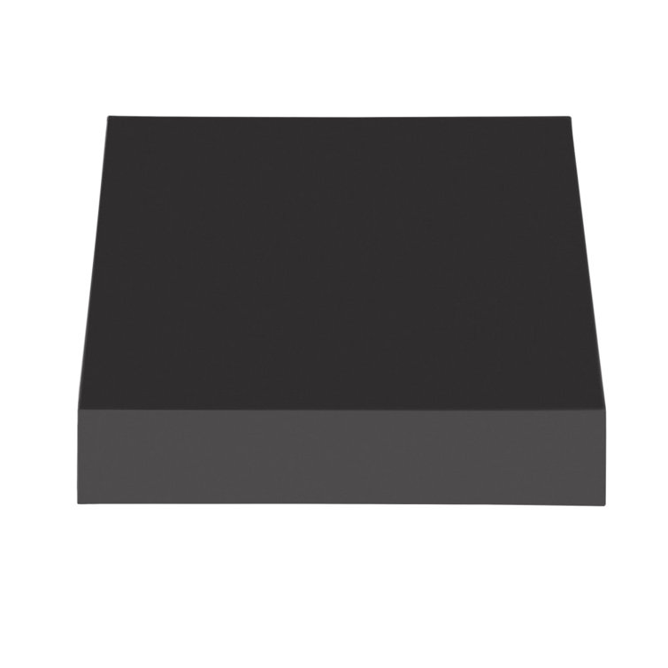 New Yorker Black Acrylic Fabric Fixed Awning with Aluminum Frame