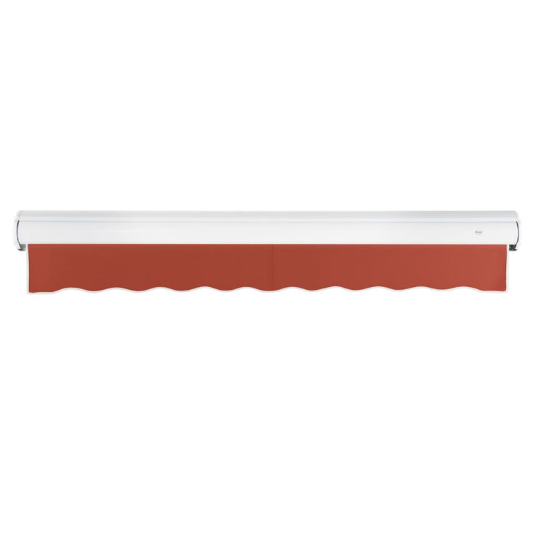 Terra Cotta Aluminum Motorized Retractable Patio Awning