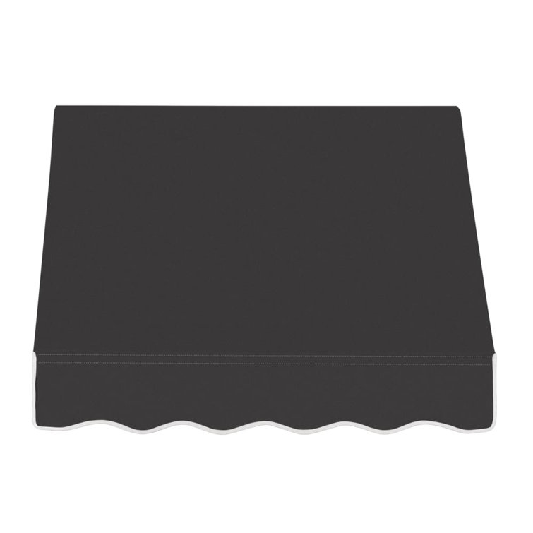 Black Aluminum and Acrylic Fixed Window/Door Awning