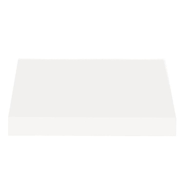 Off-White Aluminum and Fabric Slope Awning for Windows and Doors