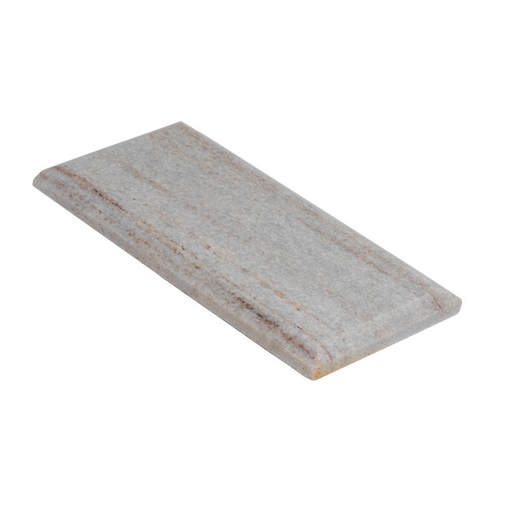 Wooden Beige 3" x 6" Beveled Marble Subway Tile