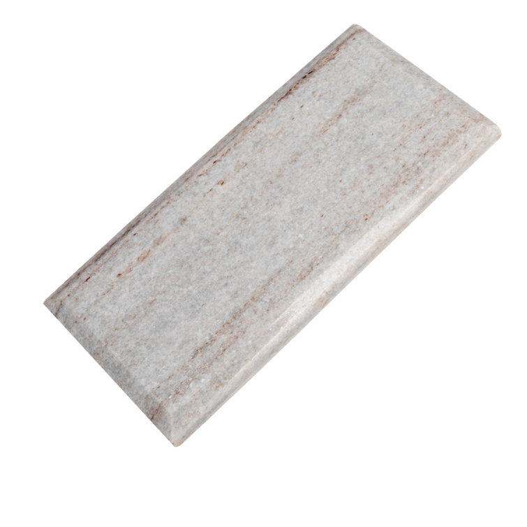 Wooden Beige 3" x 6" Beveled Marble Subway Tile