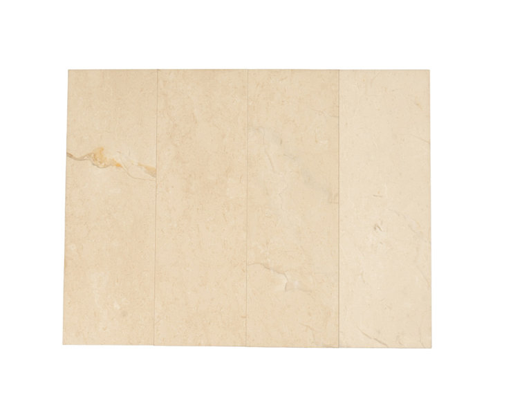 Beige 4x12 Honed Marble Subway Tile for Walls and Floors