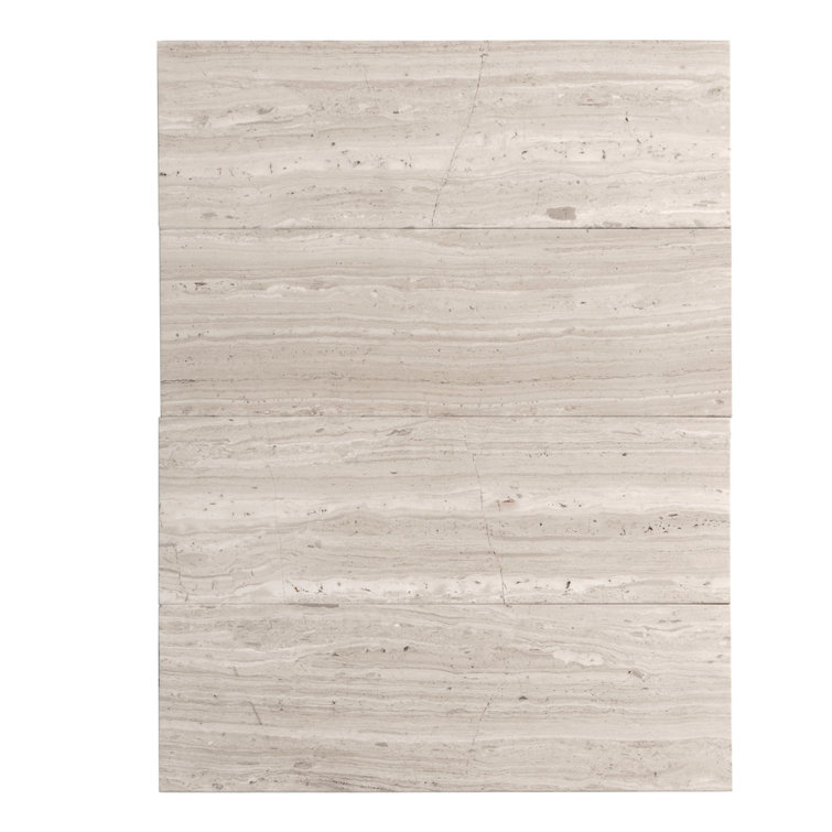 Wooden Beige 4" x 12" Honed Marble Subway Tile