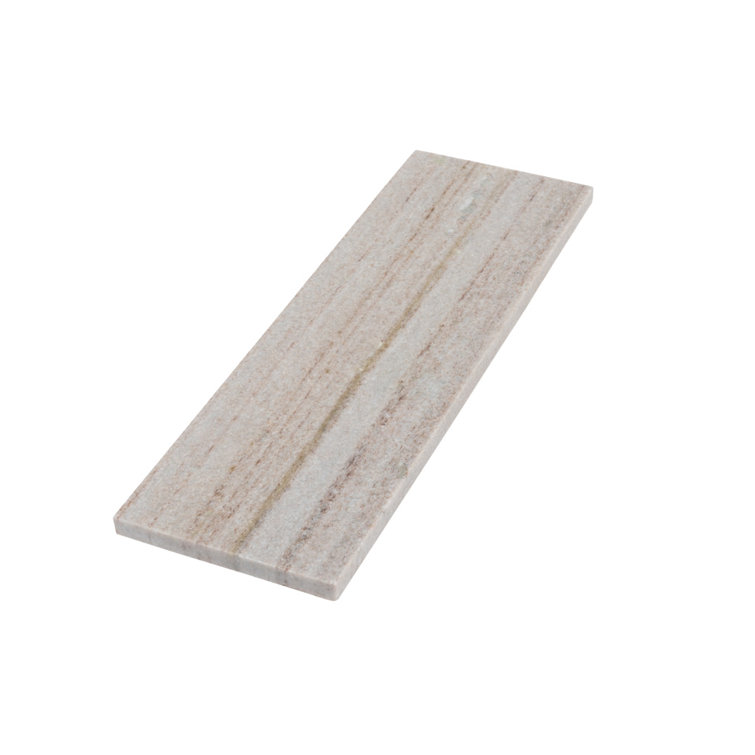 Beige and Yellow 4" x 12" Honed Marble Subway Tile