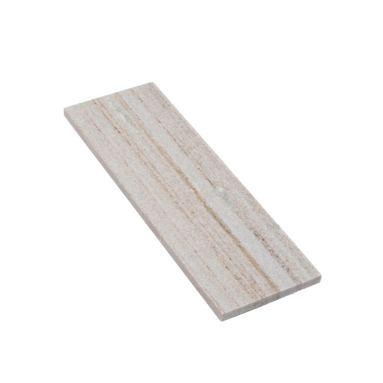 Beige and Yellow 4" x 12" Honed Marble Subway Tile