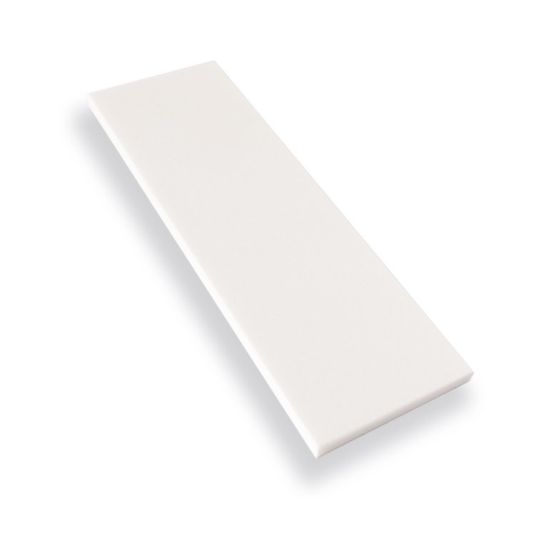 Silver 4" x 12" Honed Marble Subway Tile