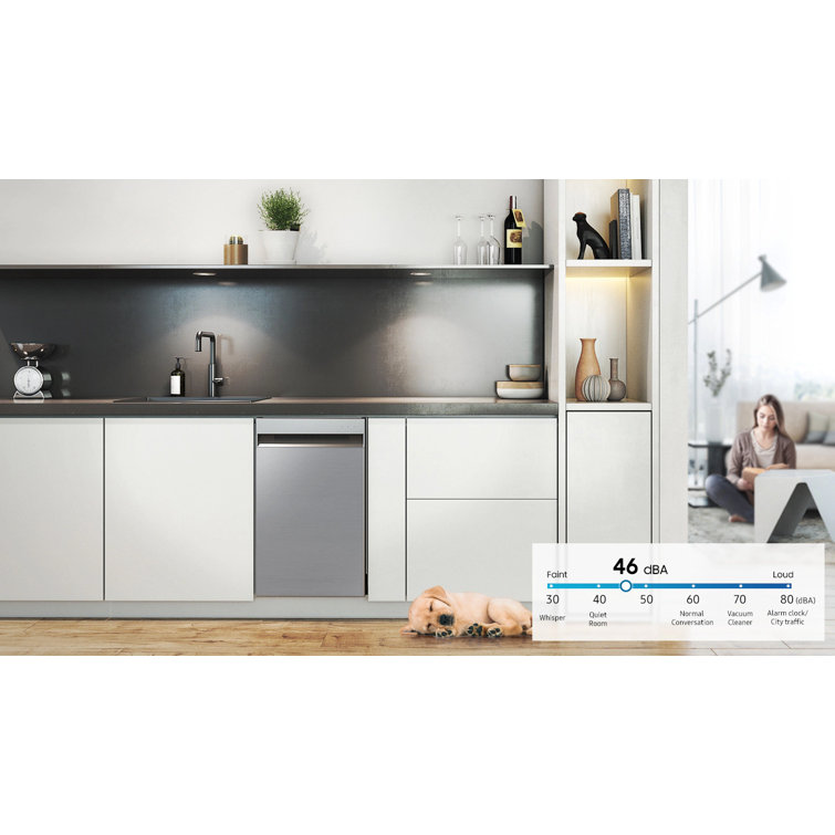 18-inch Stainless Steel Top Control Built-in Dishwasher