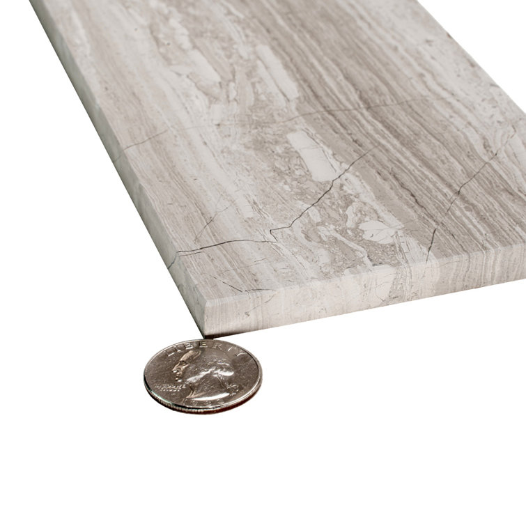 4x12 Polished Marble Subway Tile for Kitchen and Bathroom