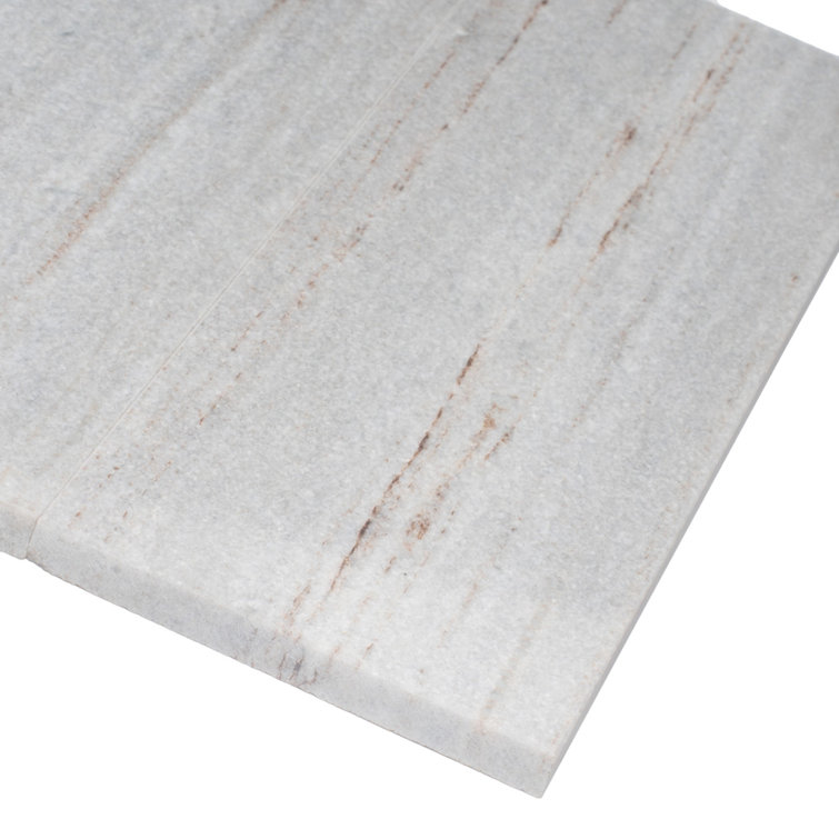 4" x 12" Polished Marble Look Beige Subway Tile