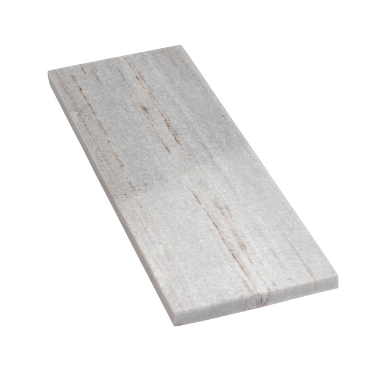 4" x 12" Polished Marble Look Beige Subway Tile