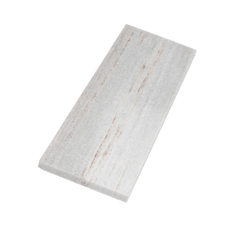 4" x 12" Polished Marble Look Beige Subway Tile