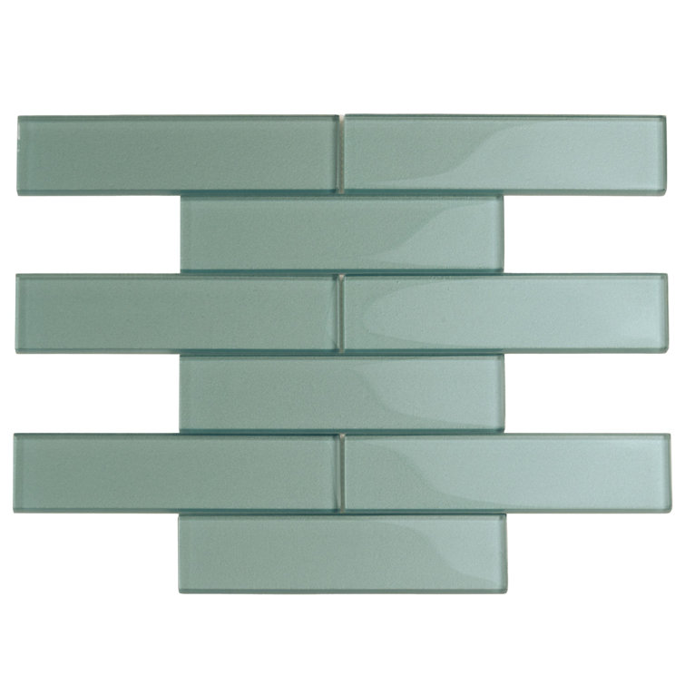 Marine Blue Glass Subway Mosaic Tile for Kitchen and Bathroom