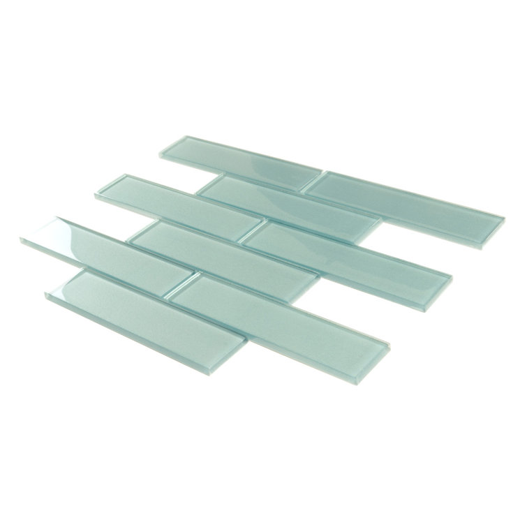 Marine Blue Glass Subway Mosaic Tile for Kitchen and Bathroom