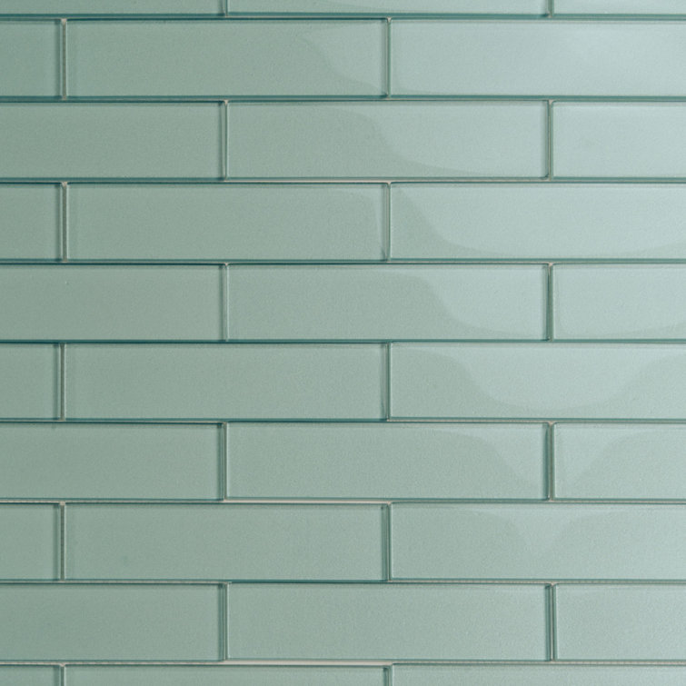 Marine Blue Glass Subway Mosaic Tile for Kitchen and Bathroom