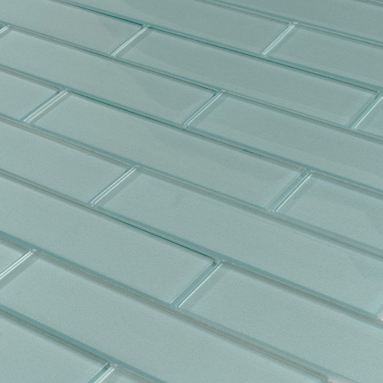 Marine Blue Glass Subway Mosaic Tile for Kitchen and Bathroom