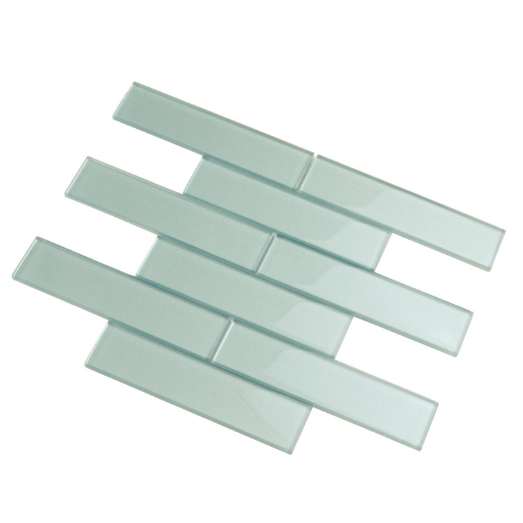 Marine Blue Glass Subway Mosaic Tile for Kitchen and Bathroom