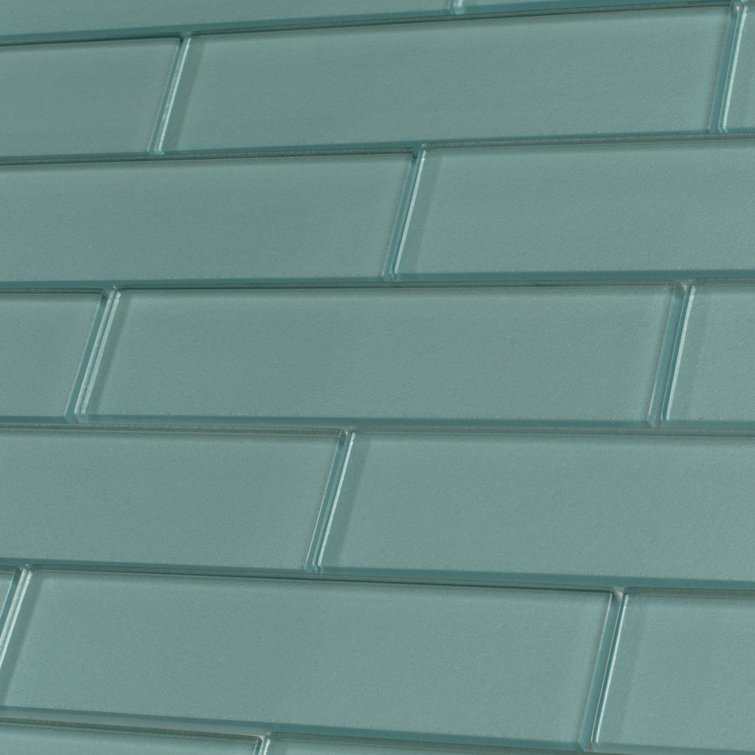 Marine Blue Glass Subway Mosaic Tile for Kitchen and Bathroom