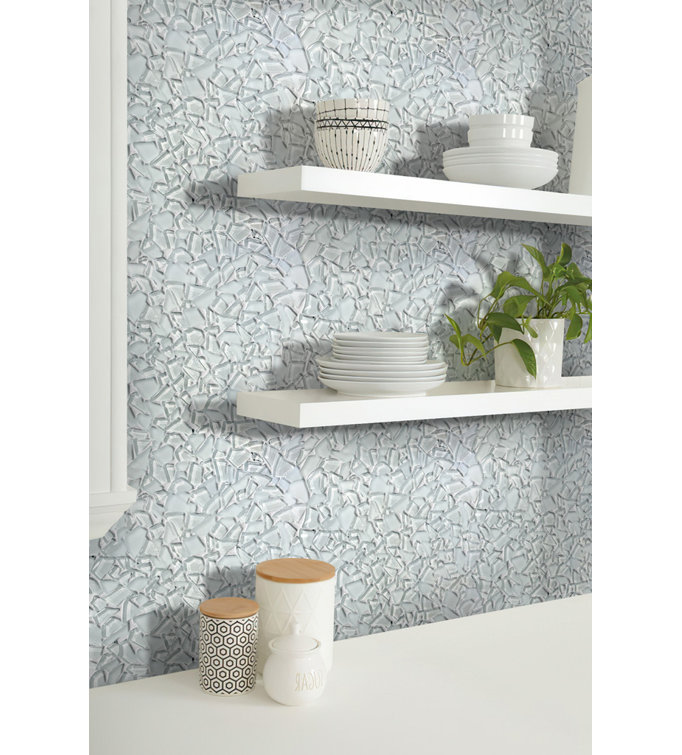Ruby Red Glass Pebble Mosaic Tile for Kitchen and Bathroom