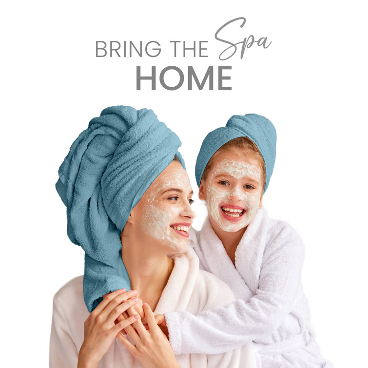 Island Blue Cotton 6-Piece Hand and Bath Towel Set