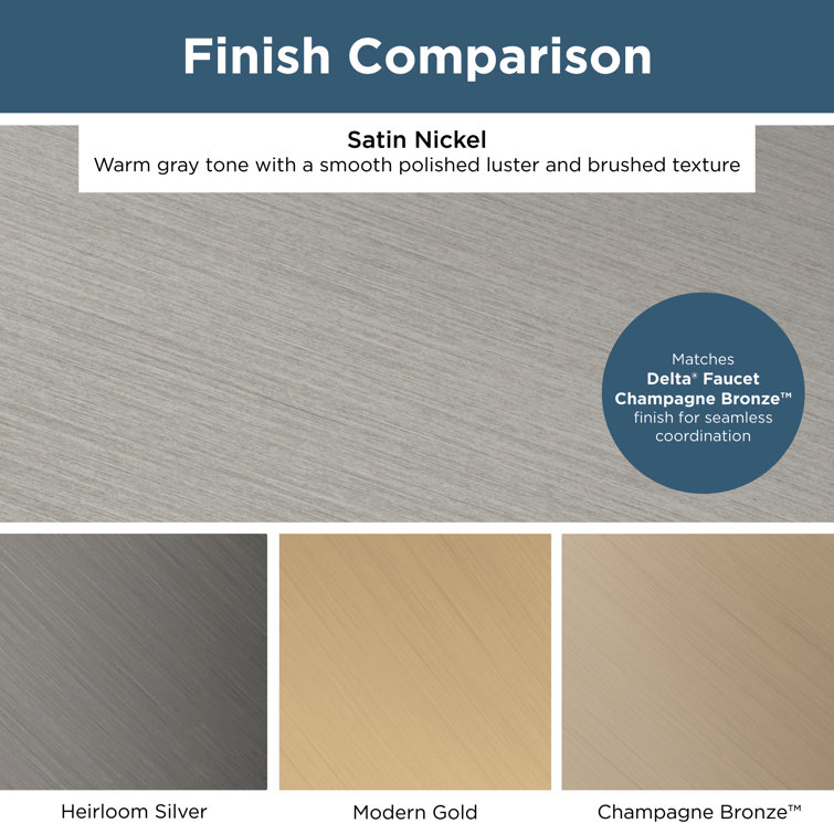 Satin Nickel Round Classic Cabinet Knob with Mounting Hardware
