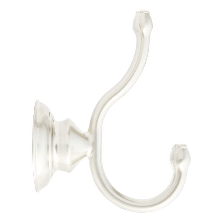 Beasley Brushed Nickel Double Wall Mounted Robe Hook