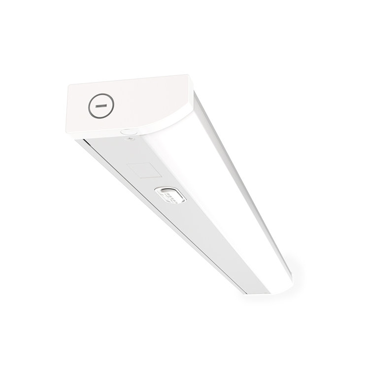 24-Inch Gloss White Metal LED Under Cabinet Light Bar
