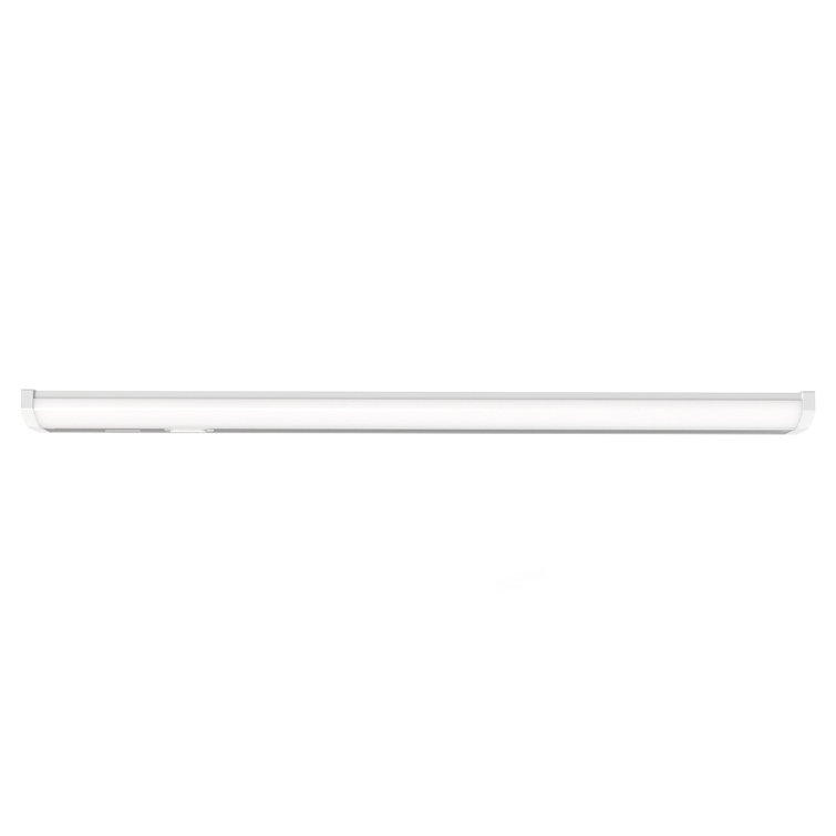 24-Inch Gloss White Metal LED Under Cabinet Light Bar