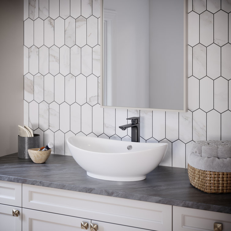 Valera 23" White Ceramic Undermount Bathroom Sink