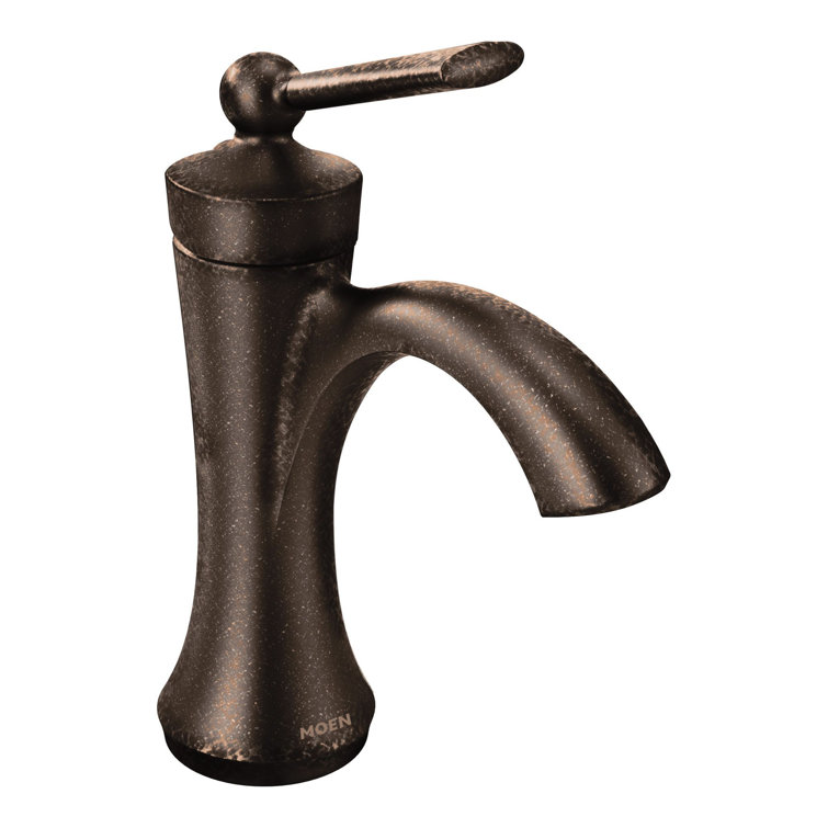 Elegant Distressed Bronze Single Hole Traditional Bathroom Faucet