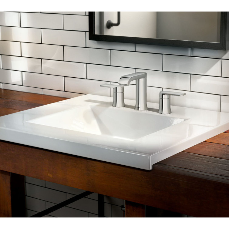 Moen Genta Chrome Widespread Bathroom Sink Faucet with Two Handles