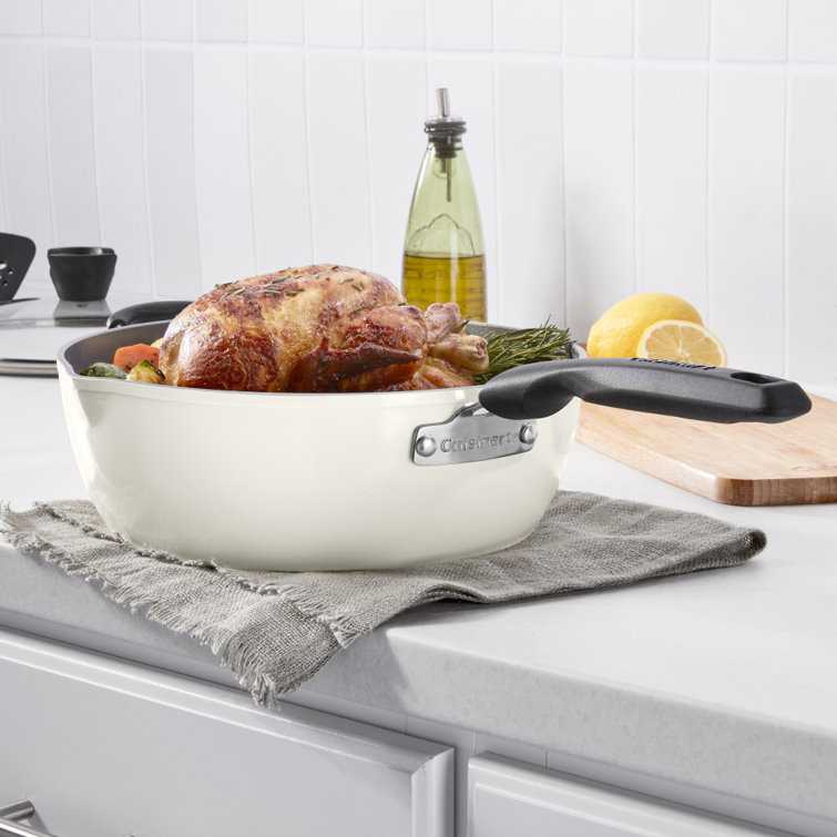 Coconut Cream Aluminum Non-Stick 4-Piece Pan Set
