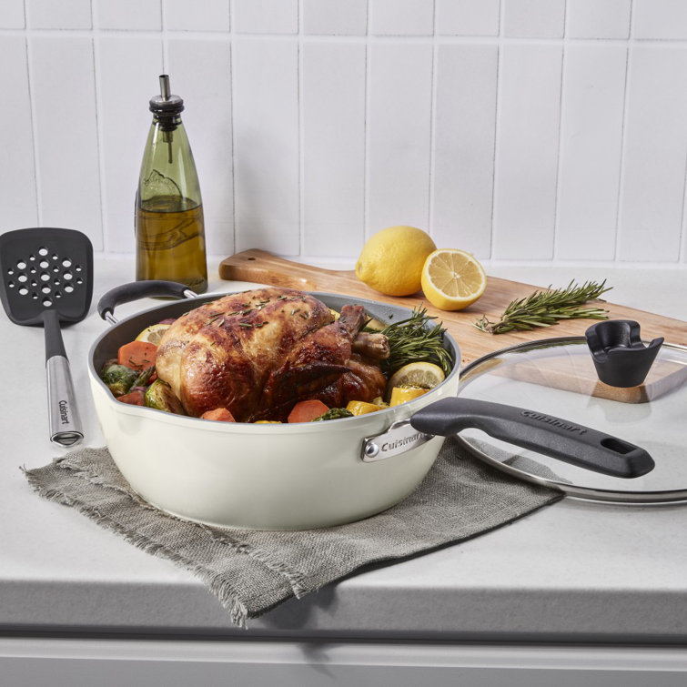 Coconut Cream Aluminum Non-Stick 4-Piece Pan Set